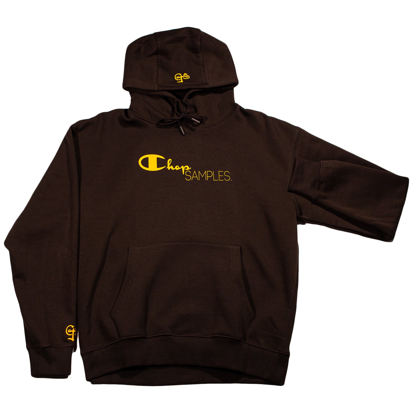 Chop Samples Hoodie (Brown/Golden Yellow)