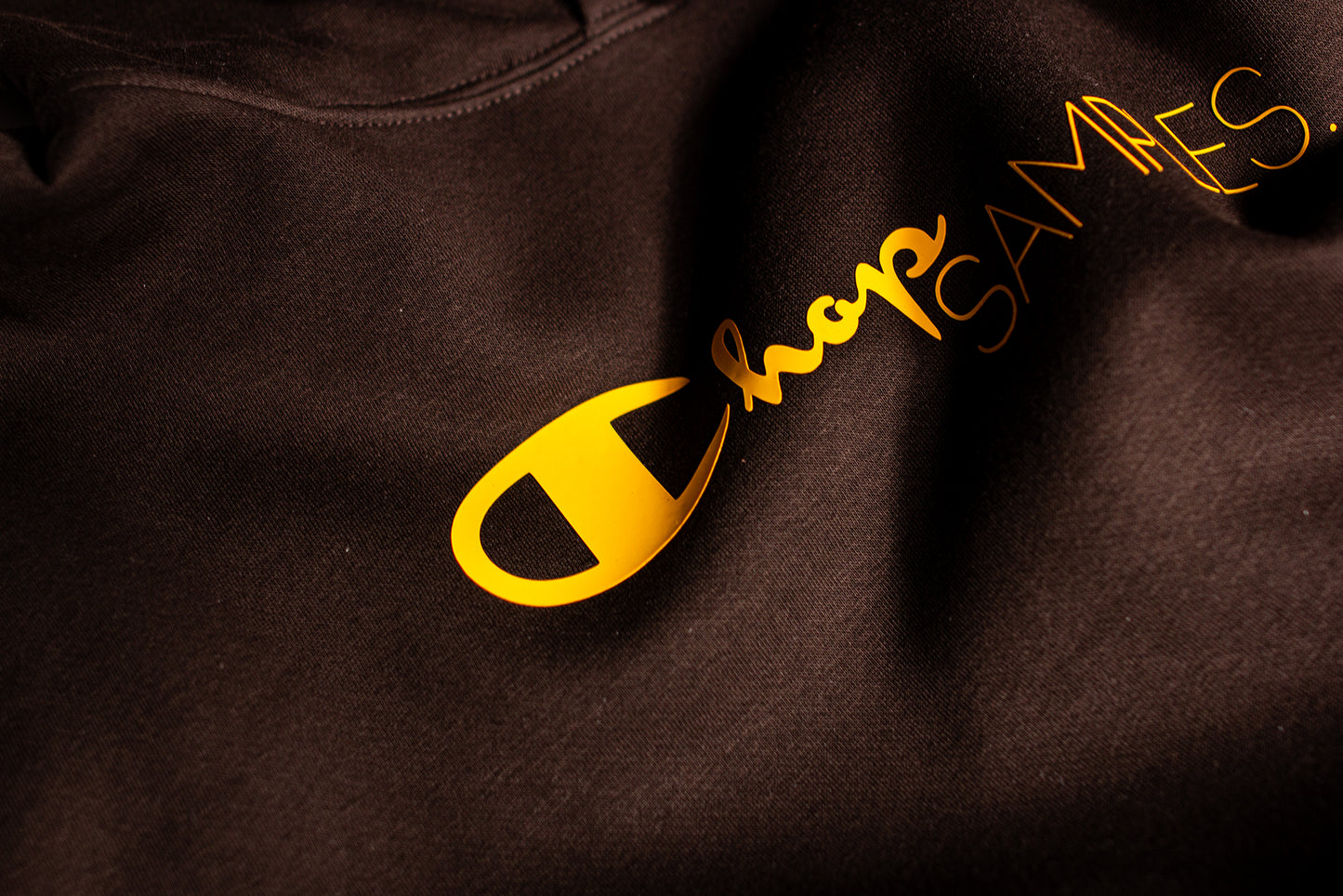 Chop Samples Hoodie (Brown/Golden Yellow)