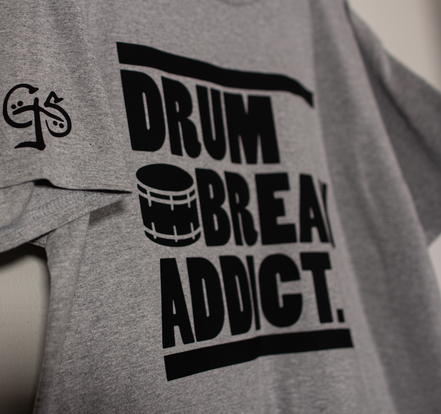 Drum Break Addict T-Shirt (Sport Grey/Black)