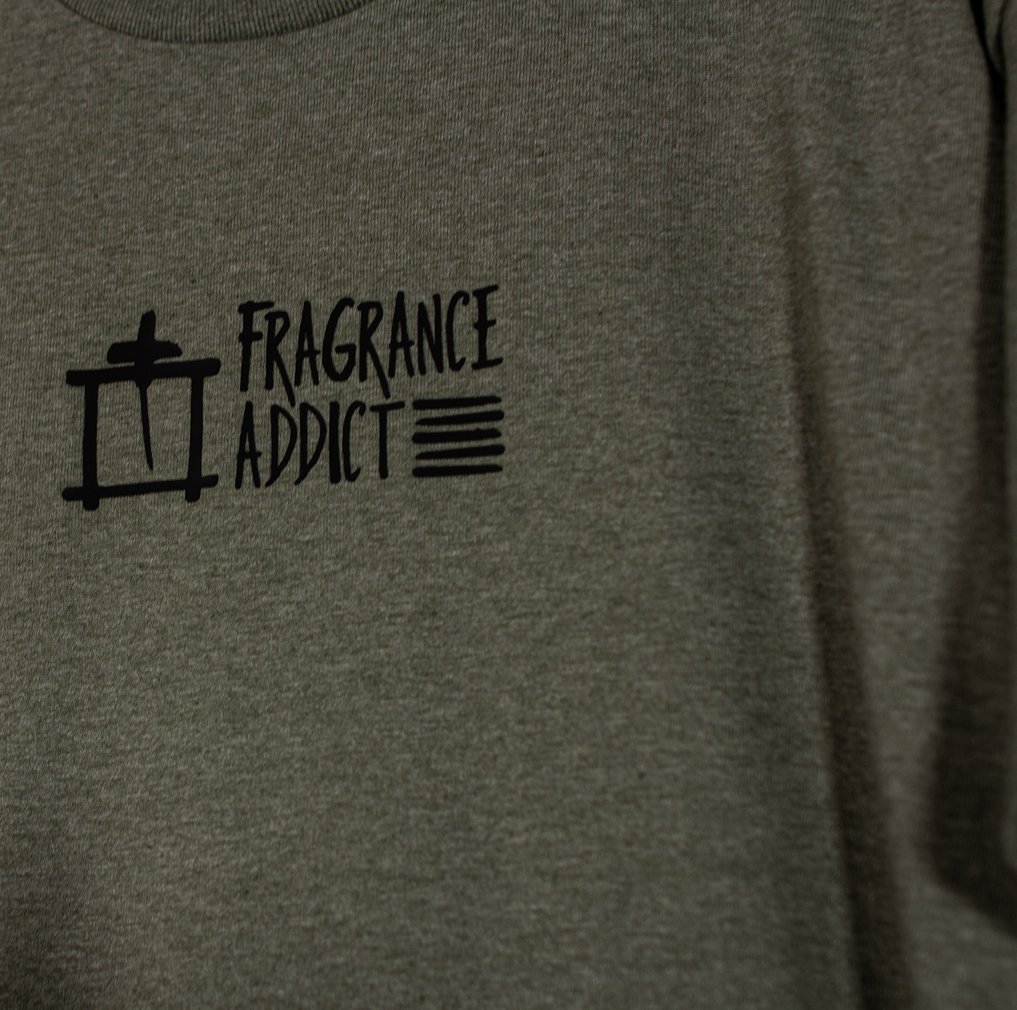 Fragrance Addict T-Shirt (Heather Military Green/Black)