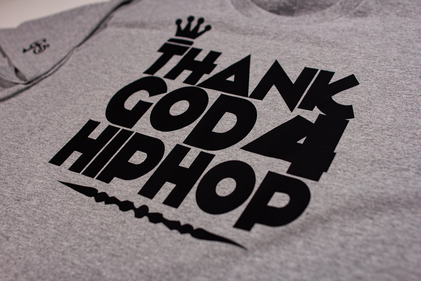 Thank God 4 Hip Hop T-Shirt (Sport Grey/Black)