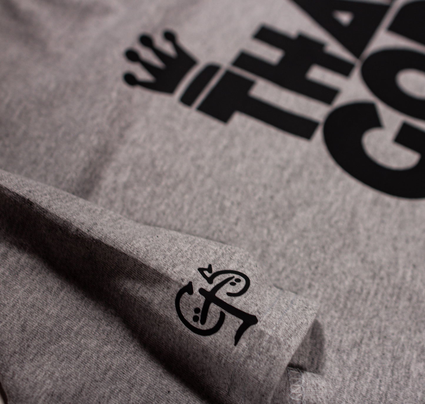 Thank God 4 Hip Hop T-Shirt (Sport Grey/Black)