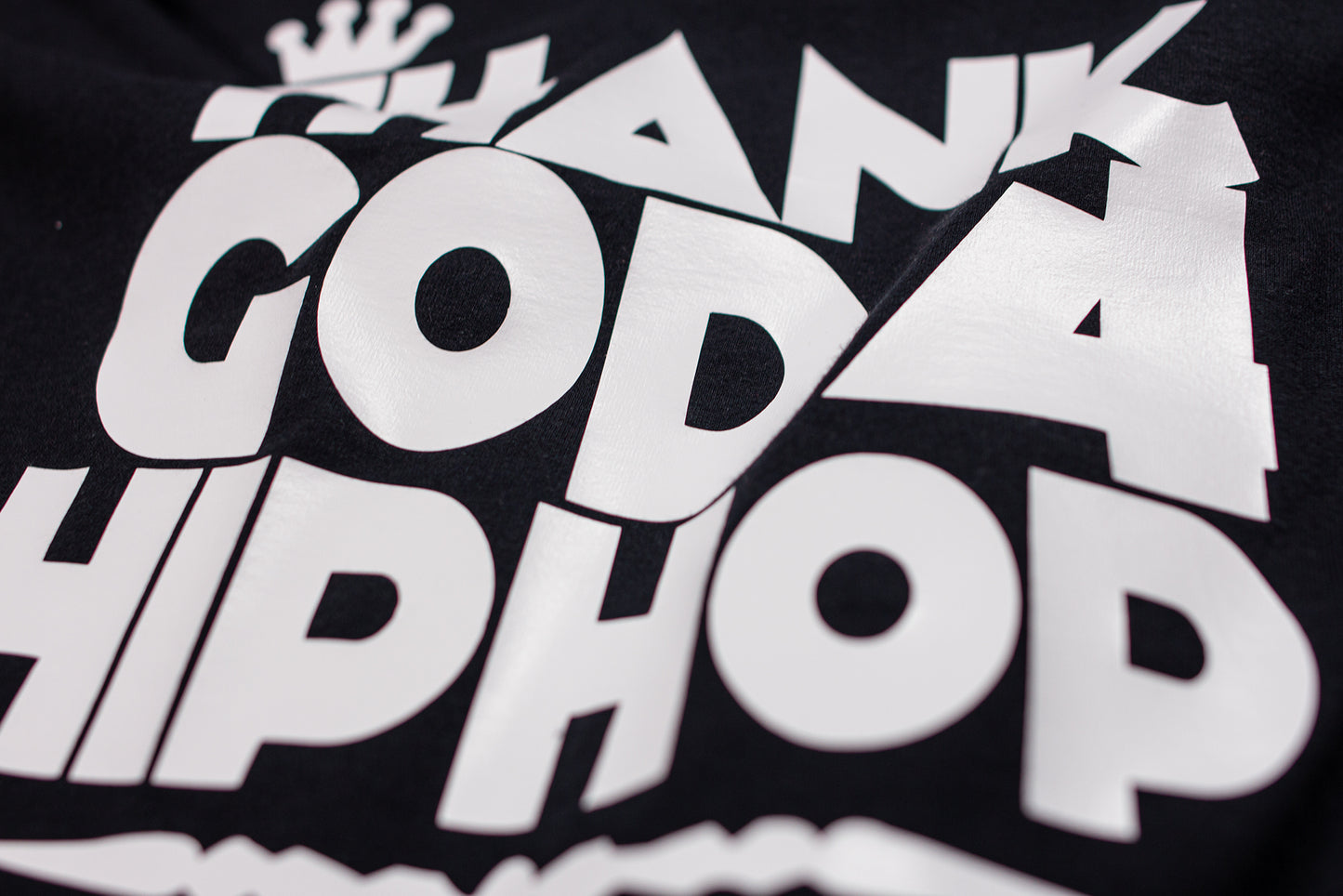 Thank God 4 Hip Hop T-Shirt (Black/White)