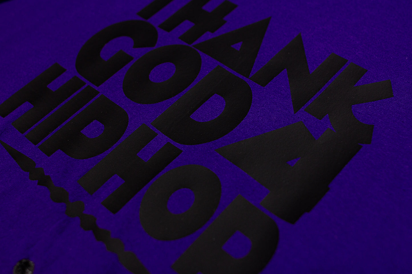 Thank God 4 Hip Hop One Of One Hand Painted T-Shirt (Purple/Black/Multicolored Paint)